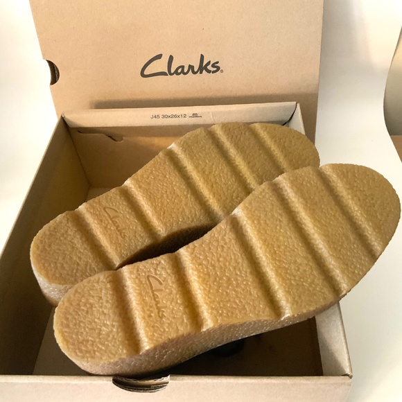 Clarks Clarkford DBT Black Suede Chukka Ankle Boots Leather Wedge heel Booties 7 - Picture 14 of 16